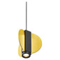 Preview: Hell LED Pendelleuchte Iris dimmbar 37,5W warmweiss 90Ra B-Link Schwarz Gold Ø33cm 20698/5-51