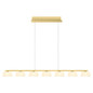 Preview: Hell LED Pendelleuchte View dimmbar 35W Dim to Warm extrawarm- bis warmweiss 90Ra Champagner Opalglas 117x6cm 20701/7-42