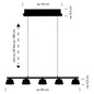 Preview: Hell LED Pendelleuchte Jane dimmbar 25W Dim to Warm extrawarm- bis warmweiss 90Ra Champagner Opalglas 86x13cm 20702/5-42