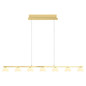 Preview: Hell LED Pendelleuchte Jane dimmbar 35W Dim to Warm extrawarm- bis warmweiss 90Ra Champagner Opalglas 122x13cm 20703/7-42