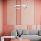 Preview: Hell LED Pendelleuchte Ringo dimmbar 42,5W CCT steuerbare Lichtfarbe 3-stufig extrawarm- bis neutralweiss 90Ra Alu Ø60cm 20714/1-36