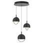 Preview: Hell LED Pendelleuchte Hoop dimmbar 33W warmweiss 90Ra B-Link Schwarz Ø43cm 20715/3-06