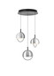 Preview: Hell Hoop LED Pendelleuchte 3-fach Warmweiß Dimmbar 60-180cm >90Ra Alu 20715/3-37