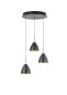 Preview: Hell Henry LED Pendelleuchte 3-fach Warmweiß Dimmbar 30-150cm >90Ra Anthrazit 20722/3-39
