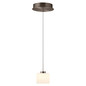 Preview: Hell LED Pendelleuchte Elli dimmbar 6W warmweiss 90Ra B-Link Bronze Opalglas Ø26cm 20723/1-15