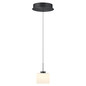 Preview: Hell LED Pendelleuchte Elli dimmbar 6W warmweiss 90Ra B-Link Anthrazit matt Opalglas Ø26cm 20723/1-39
