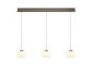 Preview: Hell Elli LED Pendelleuchte 3-fach Warmweiß Dimmbar 60-180cm >90Ra Bronze 20724/3-15