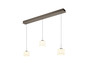 Preview: Hell Elli LED Pendelleuchte 3-fach Warmweiß Dimmbar 60-180cm >90Ra Bronze 20724/3-15