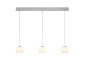 Preview: Hell Elli LED Pendelleuchte 3-fach Warmweiß Dimmbar 60-180cm >90Ra Alu 20724/3-36