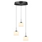 Preview: Hell LED Pendelleuchte Elli dimmbar 18W warmweiss 90Ra B-Link Anthrazit matt Opalglas Ø43cm 20725/3-39