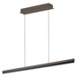 Preview: Hell LED Pendelleuchte Minou dimmbar 48W CCT steuerbare Lichtfarbe 3-stufig extrawarm- bis neutralweiss 90Ra Bronze 130x13cm 20738/1-15