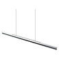 Preview: Hell LED Pendelleuchte Minou dimmbar 48W CCT steuerbare Lichtfarbe 3-stufig extrawarm- bis neutralweiss 90Ra Alu matt 130x13cm 20738/1-37
