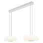 Preview: Hell LED Pendelleuchte Siena dimmbar 54W CCT steuerbare Lichtfarbe stufenlos extrawarm- bis tageslichtweiss 90Ra B-Link Weiß Opalglas 110x36cm 20755/2-07