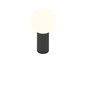 Preview: Hell LED Akku-Tischleuchte Tiny dimmbar 1,8W CCT steuerbare Lichtfarbe 2-stufig extrawarm- bis warmweiss 90Ra IP54 Schwarz 18cm 50460/1-06