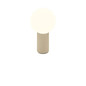 Preview: Hell LED Akku-Tischleuchte Tiny dimmbar 1,8W CCT steuerbare Lichtfarbe 2-stufig extrawarm- bis warmweiss 90Ra IP54 Sand 18cm 50460/1-13