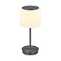 Preview: Hell LED Tischleuchte Elli dimmbar 6W warmweiss 90Ra Anthrazit matt Opalglas 34cm 50465/1-39