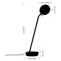 Preview: Hell LED Tischleuchte Stance dimmbar 12W CCT steuerbare Lichtfarbe 3-stufig extrawarm- bis neutralweiss 90Ra Schwarz 50cm 50476/1-06
