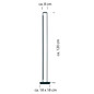 Preview: Hell LED Stehleuchte Box dimmbar 35W warmweiss 90Ra Alu 120cm 60519/1-36