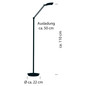 Preview: Hell LED Stehleuchte Evolo dimmbar 6W CCT steuerbare Lichtfarbe stufenlos warm- bis tageslichtweiss 90Ra Taupe 110cm 60538/1-12