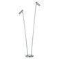 Preview: Hell LED Stehleuchte Tom Pro dimmbar 15W CCT steuerbare Lichtfarbe 3-stufig extrawarm- bis neutralweiss 90Ra Nickel matt 140cm 60551/2-92
