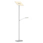 Preview: Hell LED Stehleuchte Modena X dimmbar 41W warmweiss 90Ra Nickel matt 180cm 60578/2-92