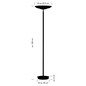Preview: Hell LED Stehleuchte Ferdi dimmbar 36W CCT steuerbare Lichtfarbe 3-stufig extrawarm- bis neutralweiss 90Ra Nickel matt Alabasterglas 180cm 60582/1-92