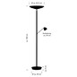 Preview: Hell LED Stehleuchte Ferdi dimmbar 41W CCT steuerbare Lichtfarbe 3-stufig extrawarm- bis neutralweiss 90Ra Bronze Alabasterglas 180cm 60583/2-15