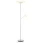 Preview: Hell LED Stehleuchte Ferdi dimmbar 41W CCT steuerbare Lichtfarbe 3-stufig extrawarm- bis neutralweiss 90Ra Nickel matt Alabasterglas 180cm 60583/2-92