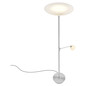 Preview: Hell LED Stehleuchte Ferdi dimmbar 41W CCT steuerbare Lichtfarbe 3-stufig extrawarm- bis neutralweiss 90Ra Nickel matt Alabasterglas 180cm 60583/2-92