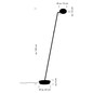 Preview: Hell LED Stehleuchte Stance dimmbar 12W CCT steuerbare Lichtfarbe 3-stufig extrawarm- bis neutralweiss 90Ra Alu matt 135cm 60589/1-37