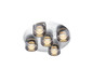 Preview: Hell Dune LED Deckenleuchte 5-fach steuerbare Lichtfarbe Dimmbar >90Ra Nickel 70621/5-92
