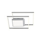 Preview: Hell LED Deckenleuchte Karo dimmbar 41W CCT steuerbare Lichtfarbe stufenlos extrawarm- bis tageslichtweiss 90Ra Fernbedienung Alu matt 62x62cm 70622/1-37