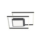 Preview: Hell LED Deckenleuchte Karo dimmbar 41W CCT steuerbare Lichtfarbe stufenlos extrawarm- bis tageslichtweiss 90Ra Fernbedienung Anthrazit matt 62x62cm 70622/1-39