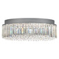 Preview: Hell LED Deckenleuchte Royal dimmbar 35W warmweiss 90Ra Chrom Klarglas Ø50cm 70644/1-02
