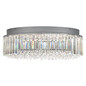 Preview: Hell LED Deckenleuchte Royal dimmbar 45W warmweiss 90Ra Chrom Klarglas Ø60cm 70645/1-02