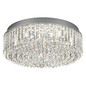 Preview: Hell LED Deckenleuchte Royal dimmbar 45W warmweiss 90Ra Chrom Klarglas Ø60cm 70645/1-02