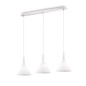 Preview: Ideal Lux COCKTAIL Pendelleuchte E14 3-fach ⌀200mm dimmbar Weiss 074245