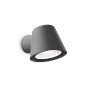 Preview: Ideal Lux GAS Wandleuchte GU10 dimmbar Anthrazit IP43 091525