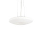 Preview: Ideal Lux GLORY Pendelleuchte E27 3-fach ⌀400mm dimmbar Weiss 101125