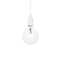 Preview: Ideal Lux EDISON E27 Pendelleuchte 8W ⌀125mm dimmbar Weiss warmweiss 113302
