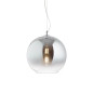 Preview: Ideal Lux NEMO Pendelleuchte E27 ⌀300mm dimmbar Chromrauchglas 149592