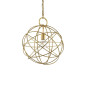 Preview: Ideal Lux KONSE Pendelleuchte E27 ⌀400mm dimmbar Gold 155968