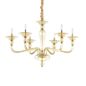 Preview: Ideal Lux DANIELI Pendelleuchte E14 6-fach ⌀850mm dimmbar Amber 159942