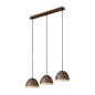 Preview: Ideal Lux FOLK Pendelleuchte E27 3-fach dimmbar Rostfarben 174235