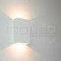Preview: ISOLED LED Gips-Wandleuchte 2x3W, UP&DOWN, eckig, warmweiß
