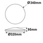 Preview: Isoled LED Decken/Wandleuchte weiß, rund, 18W, DN340, IP42, ColorSwitch 2700/3000/4000K 112343