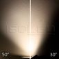 Preview: ISOLED 3-PH Schienen-Strahler Bread Light, 40W, 30°-50°, weiß matt