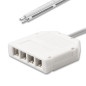 Preview: ISOLED MiniAMP 60cm Litze an 4-fach Verteiler female-Buchse, max. 3A