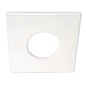 Preview: ISOLED Cover Aluminium eckig weiß matt für Einbaustrahler Sys-68