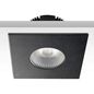 Preview: ISOLED Cover Aluminium eckig schwarz matt für Einbaustrahler Sys-68